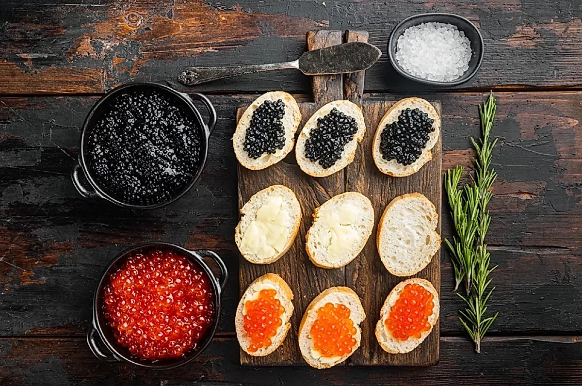 Польза красной и черной икры